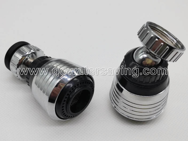 dual function kitchen faucet swivelling aerator